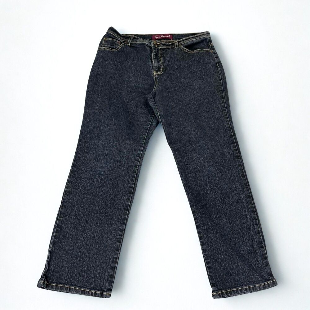 Gloria Vanderbilt Jeans Women 12 Short Classic Tapered Leg Dark Wash Stretch